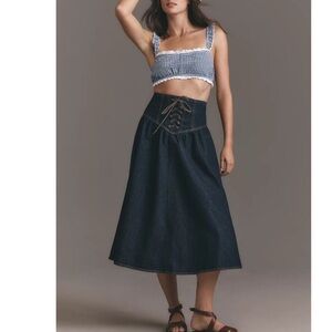 Pilcro Jean Skirt